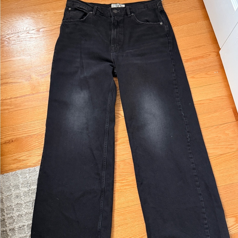 We The Free Dark Black Relaxed Jeans